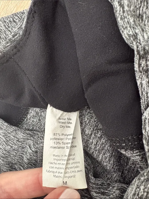 Beyond Yoga Spacedye 7/8 Legging Women Size Medium Grey Black Heather - Image 4