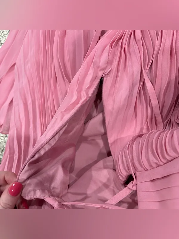 NWT Ryanth Pink Strapless Sweetheart Evening Dress - Image 10