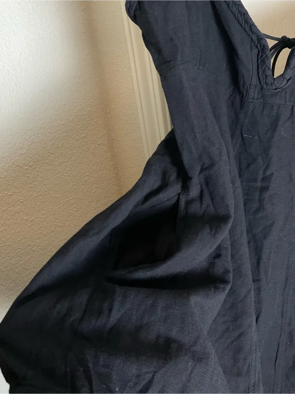 Free People Black Sleeveless Dress/Tunic - Size Large - Image 4