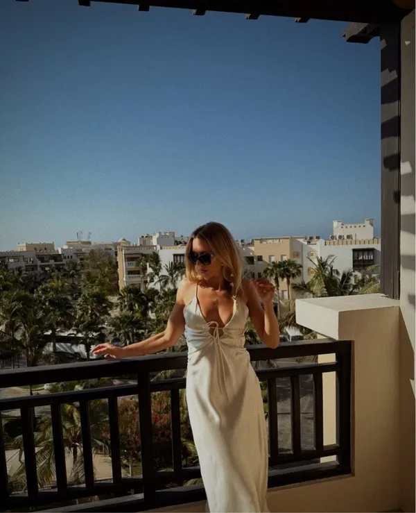 Zara dress midi maxi ivory satin tied slip evening summer wedding party - Image 11