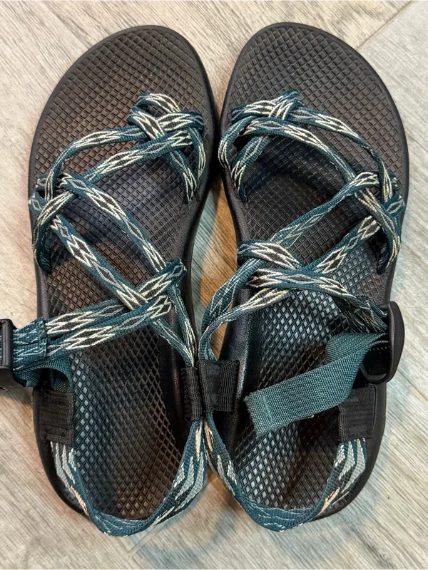 Chaco ZX2 Yampa Green Blue Strappy Outdoor Hiking Athletic Sandals Women's 10 - Image 4