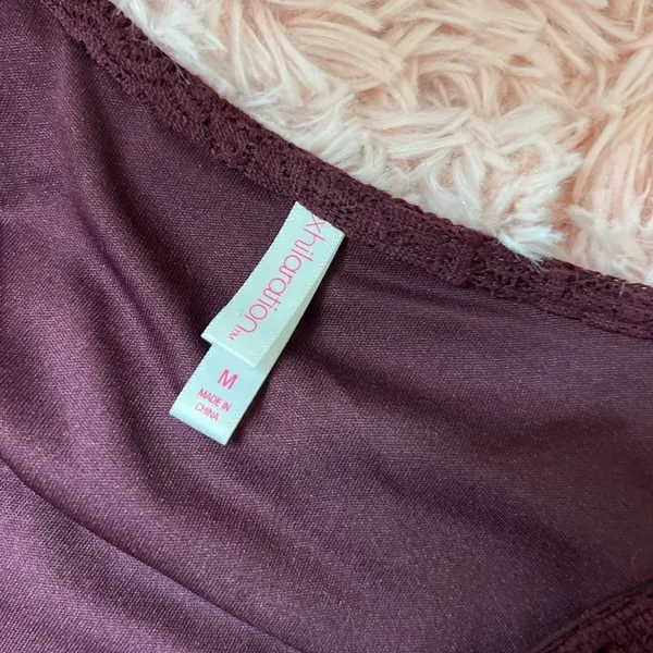 Burgundy dress Purple Size M - Image 4