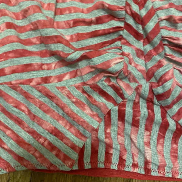 Intimately Free People Strapless Bandau Top L Large Pink & Gray Striped Stripes - Image 2