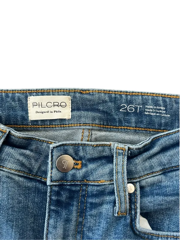 Anthropologie Pilcro Women’s Scotty High Rise Cuffed Straight Leg Jeans 26 Tall - Image 4
