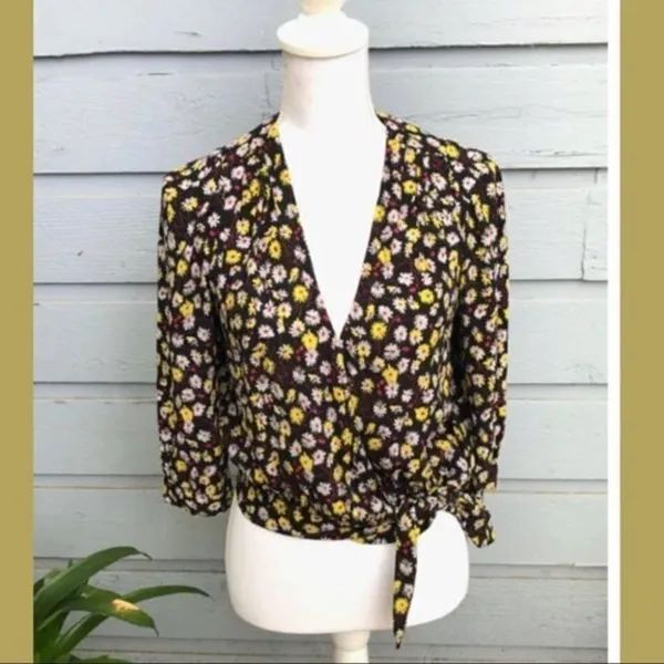 *30off3* Madewell‎ Daisy button down shirt with tie at waist​ - Image 2