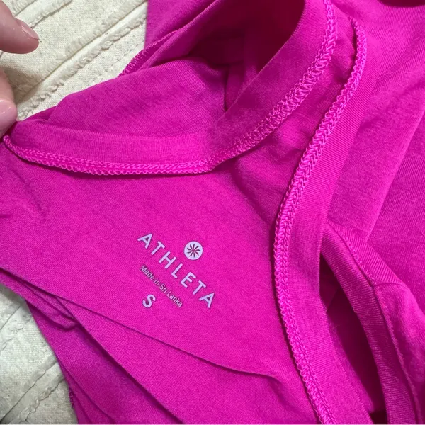 Athleta Magenta Racerback Tank Top - Image 4