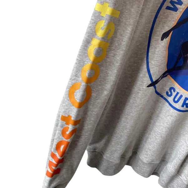 NEW GRAYSON THREADS West Coast Surf Team Graphic Sweatshirt Gray Size XL - Image 3