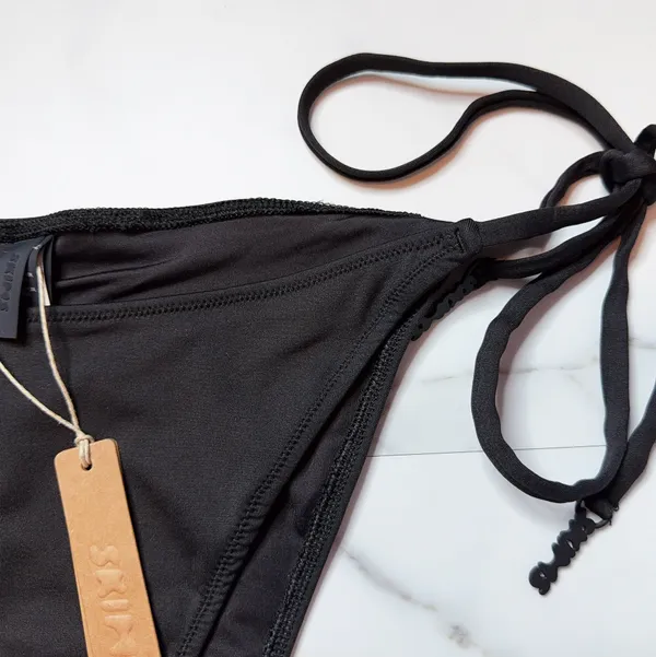 NWT Skims Signature Swim Dipped Tie Bikini Bottom - Image 3