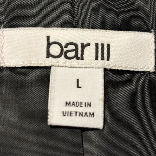 Bar III Black Open Front Blazer Size L - Image 5