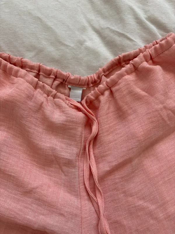 Textured Linen Summer Trouser Pants And Matching Top - Image 3