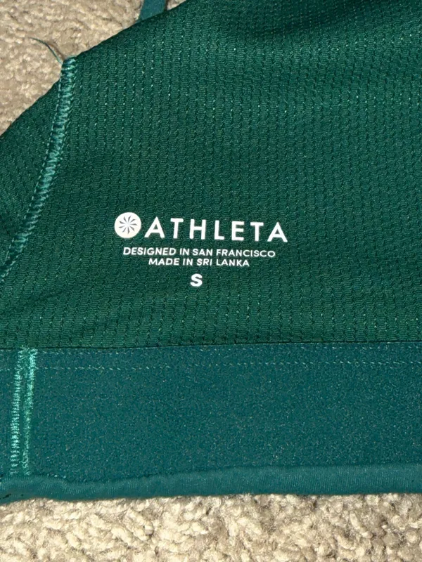 Athleta green Strappy small sports bra - Image 7