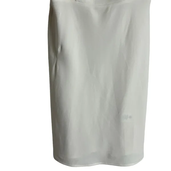 RIXO Bridal Libby Ivory Satin Bow Sleeveless Mini Dress Size XS - Image 9