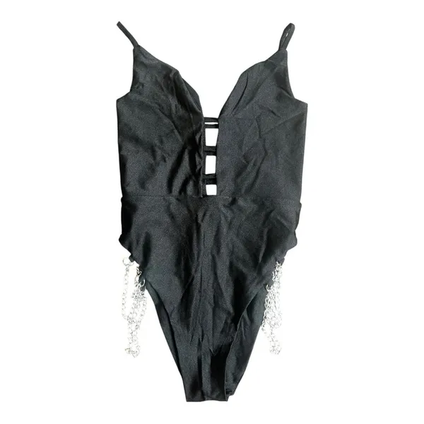 Dolls Kill Soulan Zee chain sides bodysuit Size Medium - Image 3