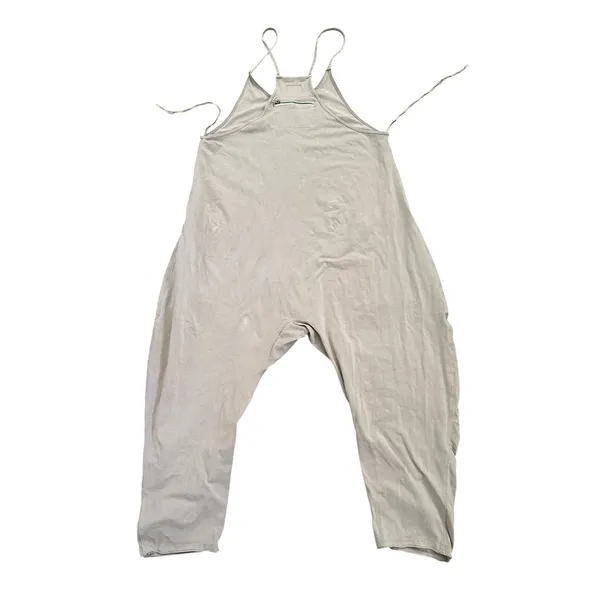 Free People Movemen Mocha Latte oversized Hot Shot Jumpsuit Sz small - Image 4
