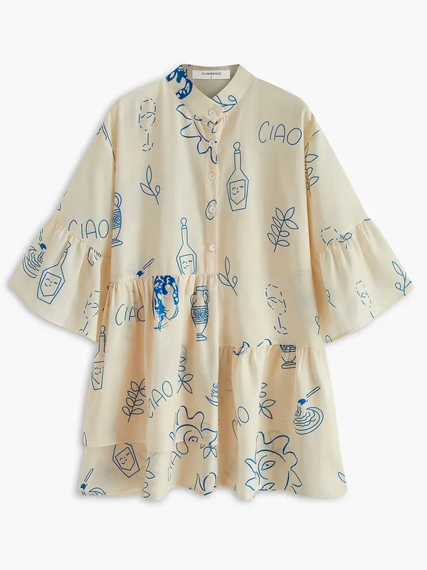 CoMMENSE Oversized Sun Print Short Dress Size Medium NWT - Image 2