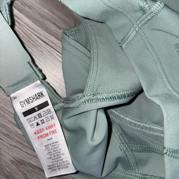 Gymshark Whitney Simmons Green Leaf Longline Sports Bra - Image 6