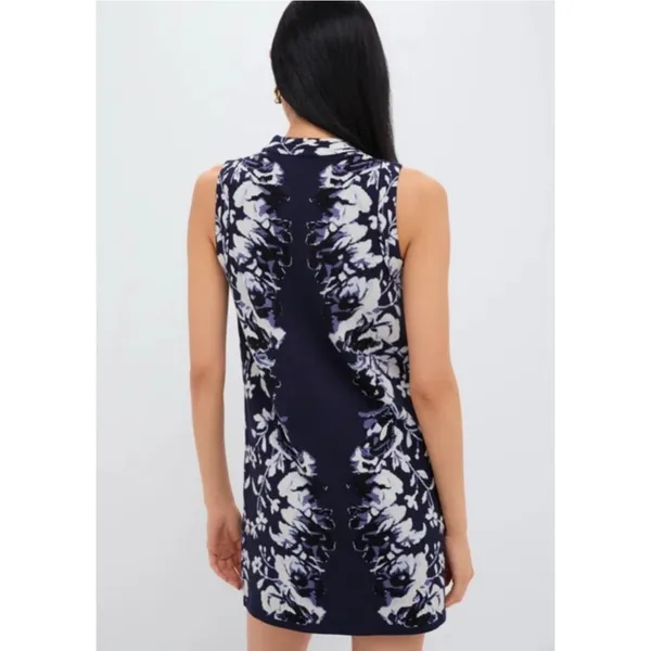 NWT Tuckernuck Floral Horizon Mock Neck Sleeveless Knit Mini Dress Medium Comfy - Image 10