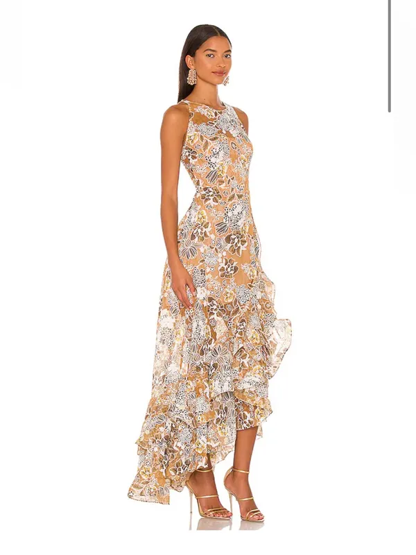 Bronx banco Sicilia Ruffle Dress in Multi - Image 2