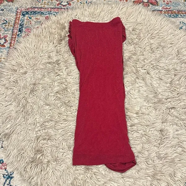 Jlux label slinky sparkly red dress size small - Image 4