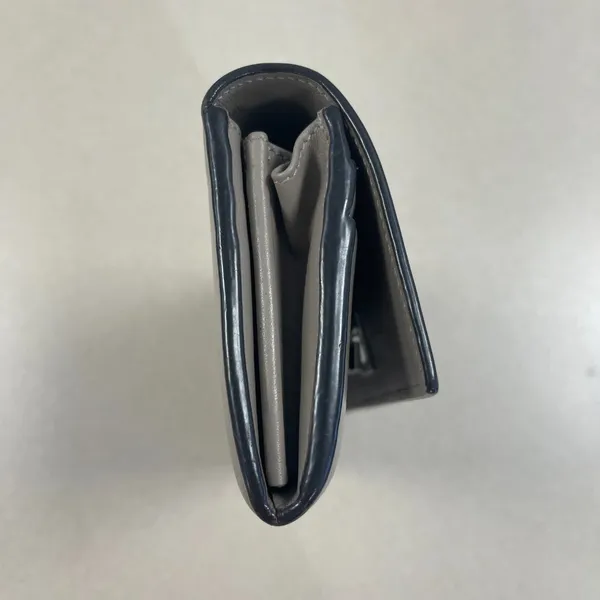 FENDI Peekaboo Leather Continental Wallet w/Turnlock - Greige - Preowned - Image 8