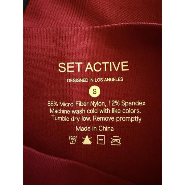 SET Active SculptFlex Leggings Wildberry High Rise Seamless Compression NWOT SM - Image 11