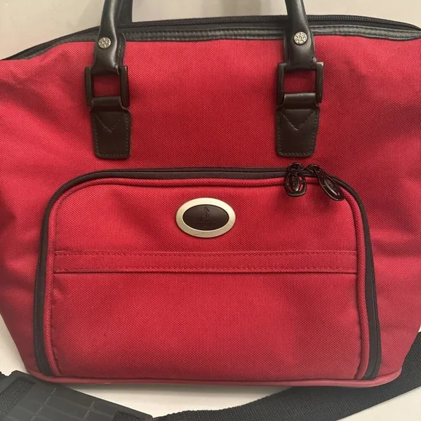 Atlantic Travel Bag Red Luggage Shoulder Tote *NO Lock With Keys - Image 2