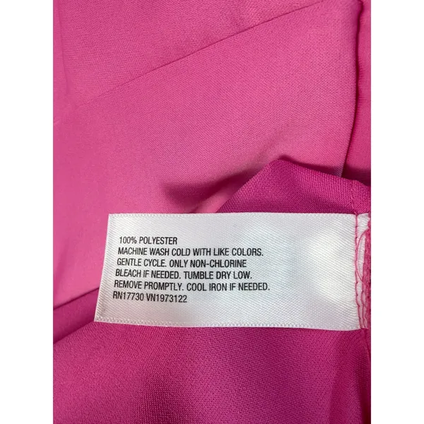 Imperfect pink slip dress vneck midi dress sleeveless slits medium wedding guest - Image 8