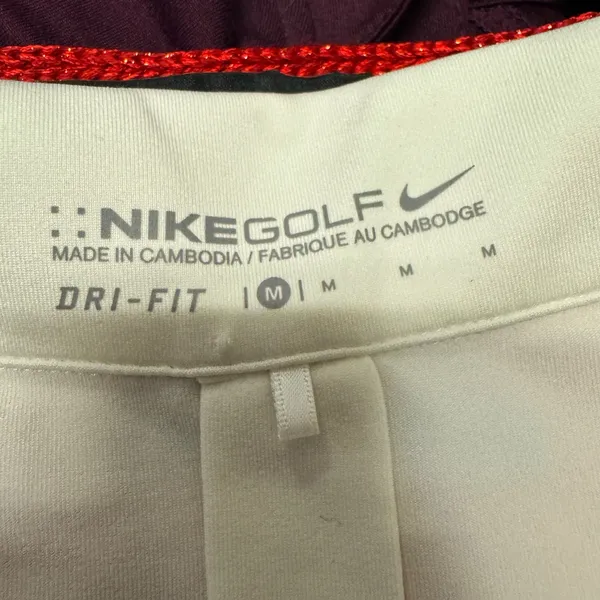 1958 | Nike Golf Dri-FIT Performance Athletic Polo Shirt White Womens M‎ Sporty - Image 5