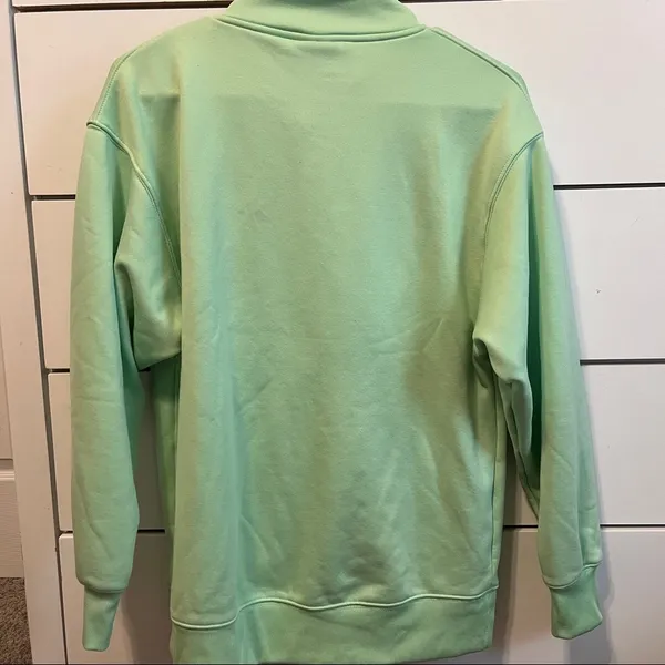 Nike Therma Half Zip Graphic Training Crew Pullover Mint Green - Image 3