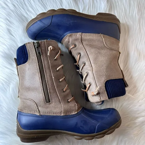 SPERRY TOP SIDER SYREN MISTY Women's Waterproof Duck Fleece Lined Boots Size 8 - Image 10