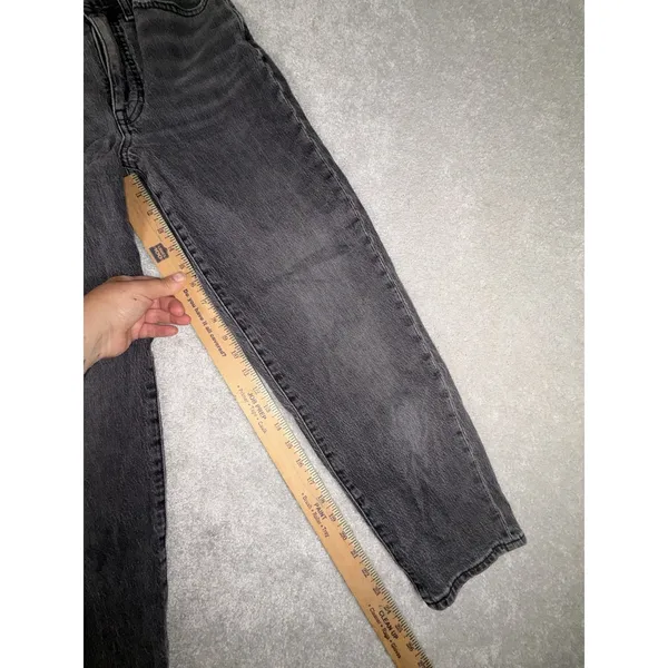 Madewell Jeans Womens‎ 23 Black Washed Balloon Relaxed Tapered High Rise Barrel - Image 9