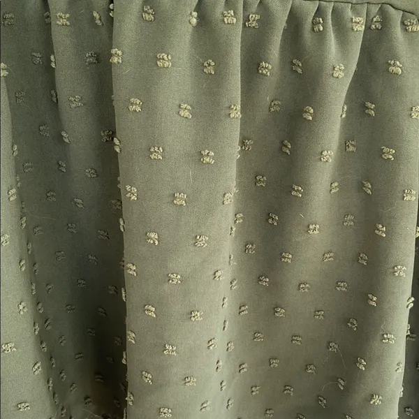 SHEIN Olive Ruffle V-Neck Blouse - Image 3