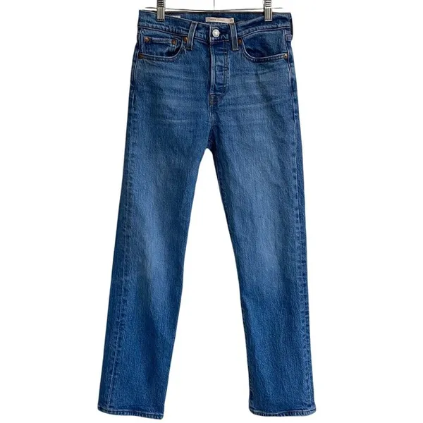 Levi's Wedgie Straight‎ Medium Wash 25 X 27 - Excellent - Image 4