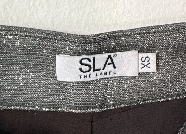 SLA The Label Glitter Santorini Wide Leg Trouser Pants Size XS Party Event Night - Image 6