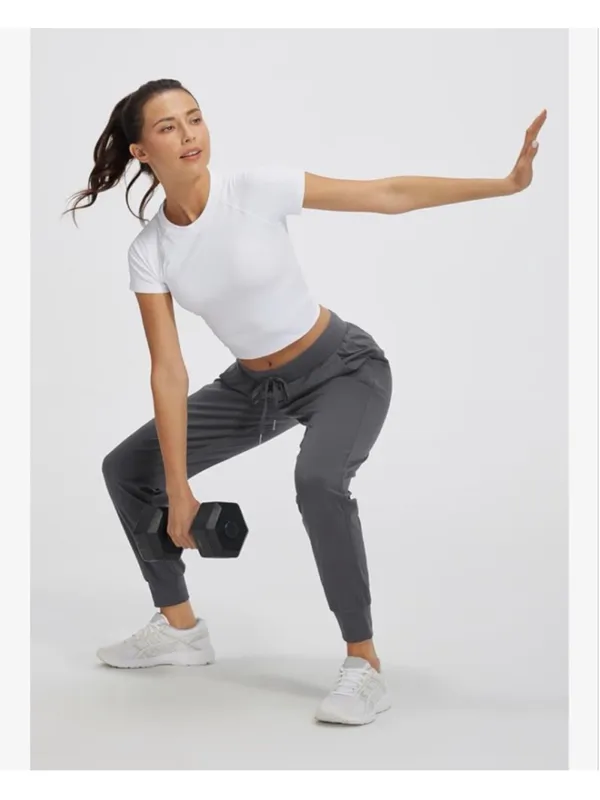 NEW Gray Joggers Athletic Running Sweatpants Pants XL - Image 8