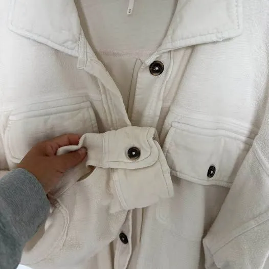 Free People Ruby Jacket Cream Size Medium - Image 5
