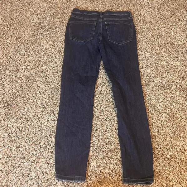 Free People Distressed Skinny Jeans Size‎ 27 Ripped Knee Dark Wash Denim - Image 6