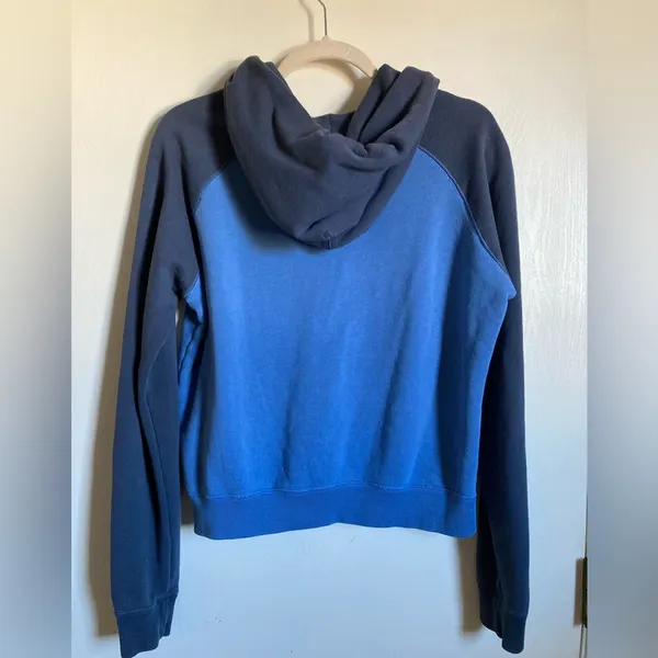 *Nike The Athletic Dept Rare Vtg. Navy Zip Up Hooded Medium Sweatshirt #Pk - Image 9