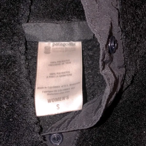 Patagonia black fleece size small - Image 5