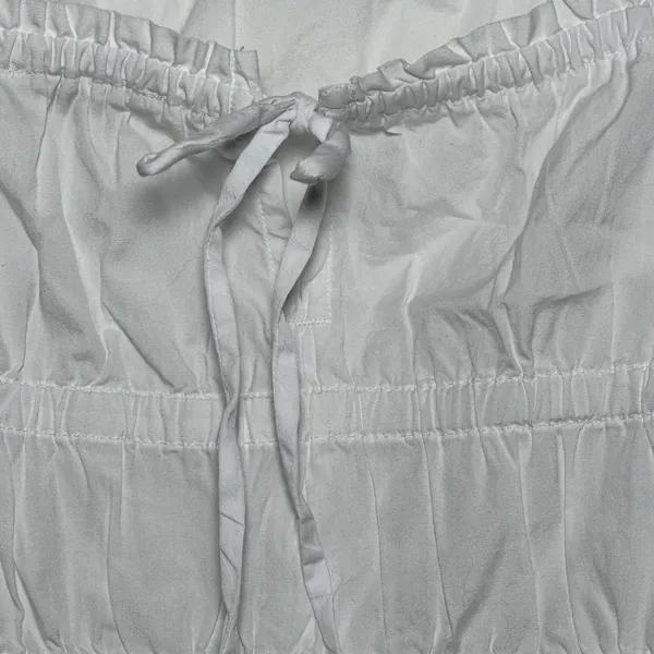 Madewell White Smocked‎ Square Neck Tie Front Tank Top XL - Image 6