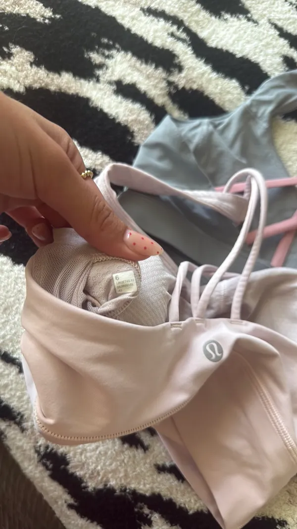 Pink Lululemon Sports Bra - Image 4