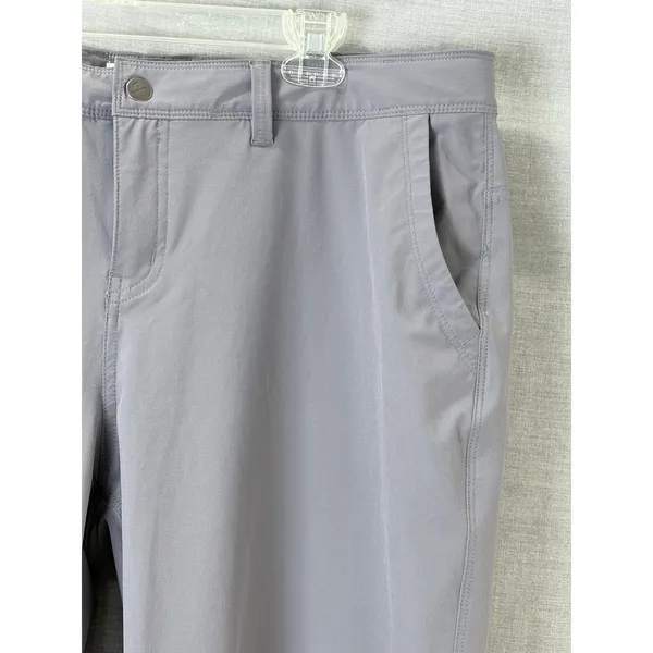 REI Co-op Savanna Trails Pants Womens 16 Petite Gray Hiking‎ Cargo Roll Up Hem - Image 6