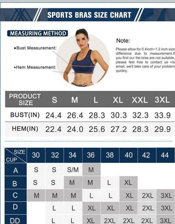 NWT Medium Support Strappy Padded Wirefree Racerback Sportsbra - Image 6