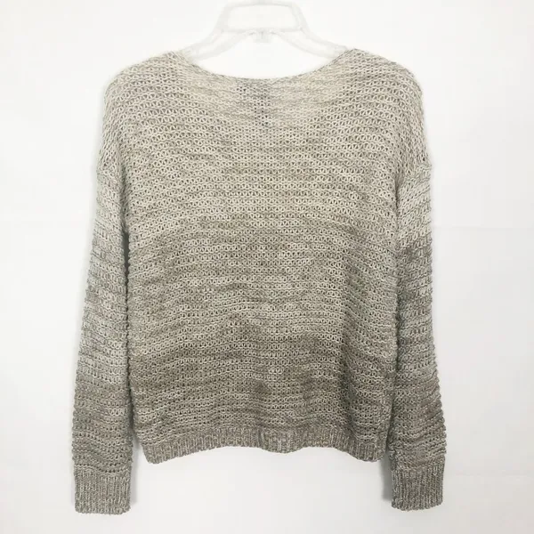 Quinn Open Knit Pullover Crop Sweater Brown - Image 8
