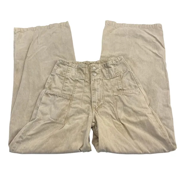 Free People Midnight City Wide Leg Jean in Neutral Size 24 - Image 4