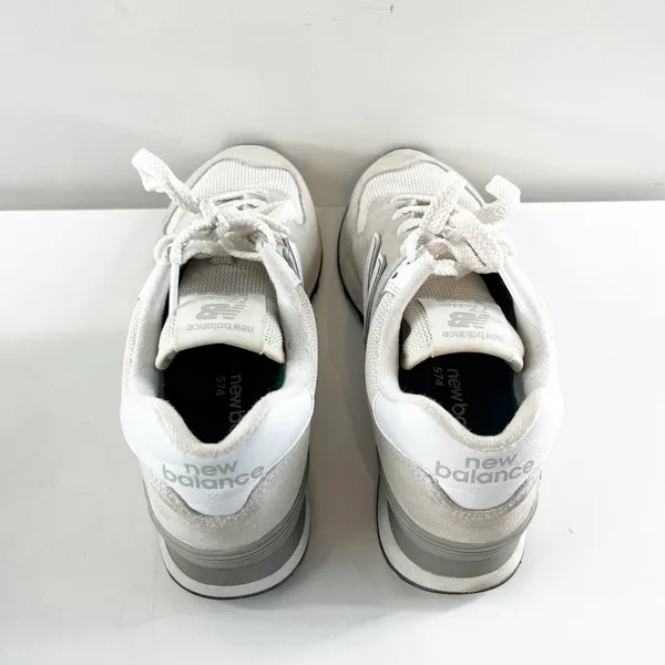 New Balance 574 Classic Sneakers Gray Cream White 6 - Image 4