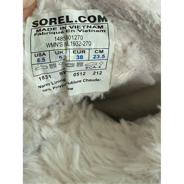 Sorel Tivoli Womens Winter Snow Boots NL1932-271 Waterproof Sz US 6.5 - Image 4
