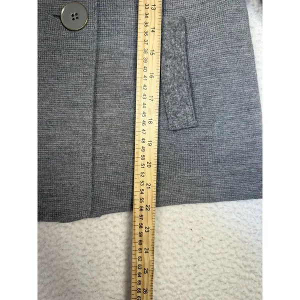 J Crew Jacket Womens Small Gray‎ Wool Double Breasted Peacoat Button Closure Gray - Image 6