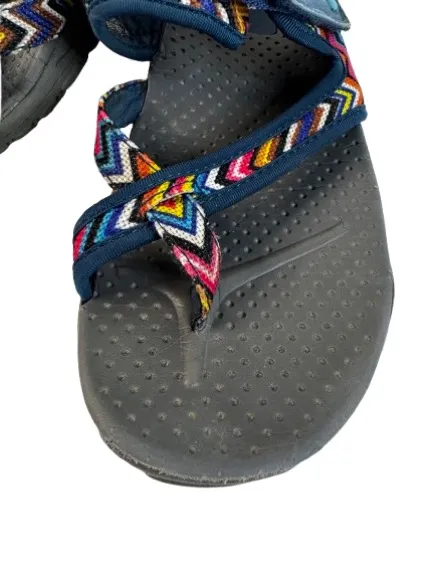 Skechers Colorful Strap Sport Sandals Navy with Multicolor Pattern - Image 5