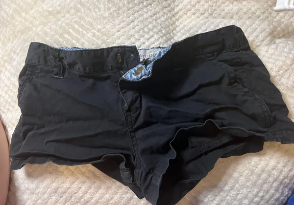 Aeropostale 9/10 Mini Cotton Black Shorts - Image 4